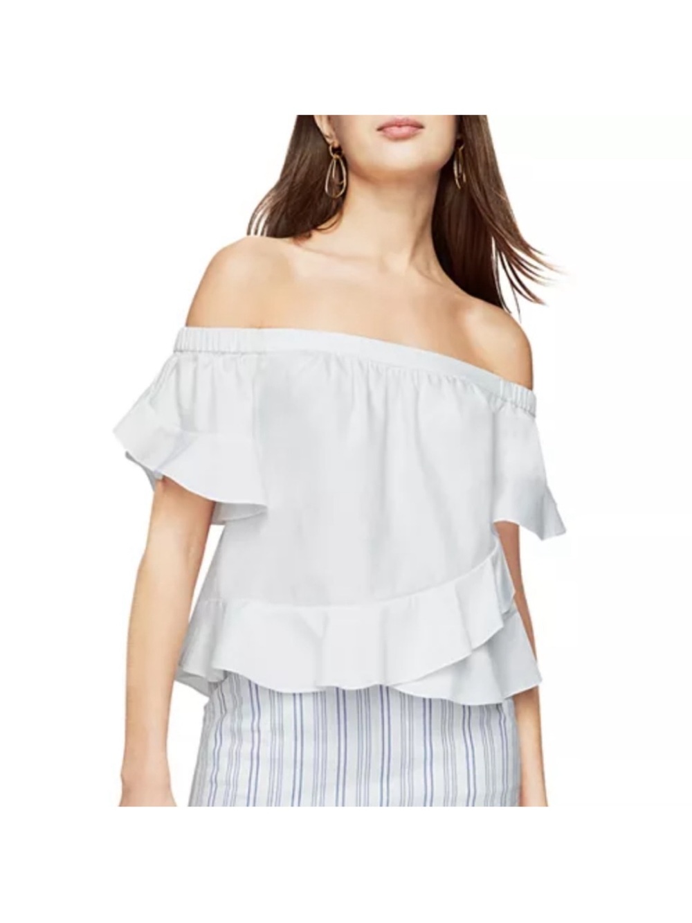BCBGMaxazria “Trixy” off the shoulder top in white - NWT